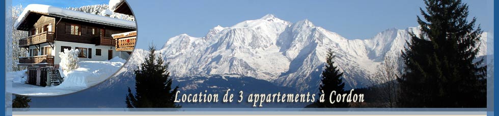 Location d'appartements meublés à Cordon